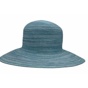 Wallaroo Hat Company Sydney Diva Blue Wide Brim Sun Hat Women's One Size NW/OTs